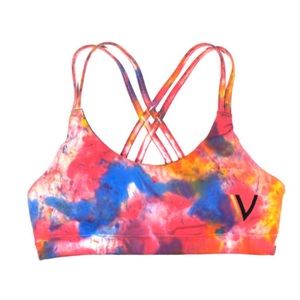 Vull Sport Tie Dye Caged Sports Bra - size small